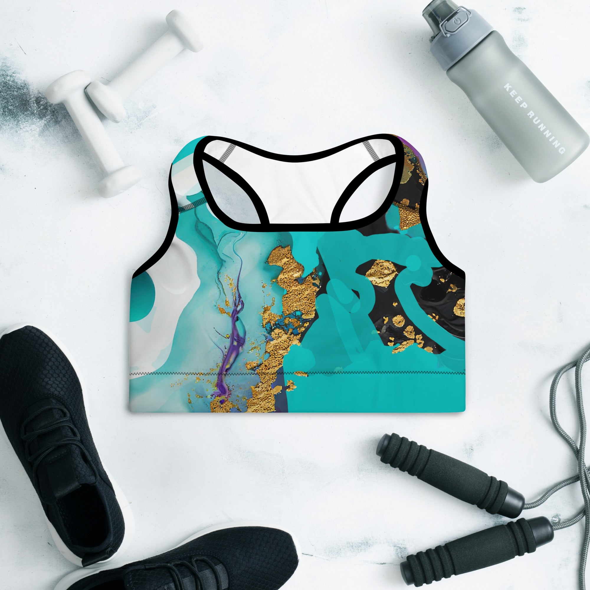 Gym Top for Women. Sports Bra. Fitness top or Dance top. Yoga top or bra for pilates. Artz by WickedYo.